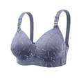 thumbnail image 5 of Virmaxy Womens Wireless Bra Adjustable Gathering Plus Size Breathable Bra Underwear Traceless Comfortable No Steel Ring Breathable Gathering Bra Underwear, 5 of 5