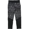 thumbnail image 2 of Reebok Niñas Geo Reflective Athletic Leggings, Negro, M, 2 of 2