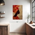 thumbnail image 3 of Elephant Stock African Black Woman Wall Art - Vertical Canvas Wall Art - Living Room Wall Decor - People Canvas - Brown And Red Decor - 24" x 36", 3 of 8