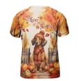 thumbnail image 2 of Happy Thanksgiving Dachshund Give Thanks Fall Beanie Scarf Welcome All Over Print 3D Shirt Unisex Merch Wiener Dog Lover Gifts Idea - 00020, 2 of 6