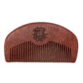 thumbnail image 2 of Peine de madera para barba y bigote de caballero de cara larga, perfecto para bálsamos y aceites, tamaño de bolsillo antiestático para todo tipo de barbas., 2 of 6