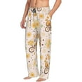 thumbnail image 2 of Uemuo Cute Bee Gnome Pattern Men's Wide Leg Palazzo Lounge Pants with Pockets Light Weight Loose Comfy Casual Pajama Pants-XX-Large, 2 of 9