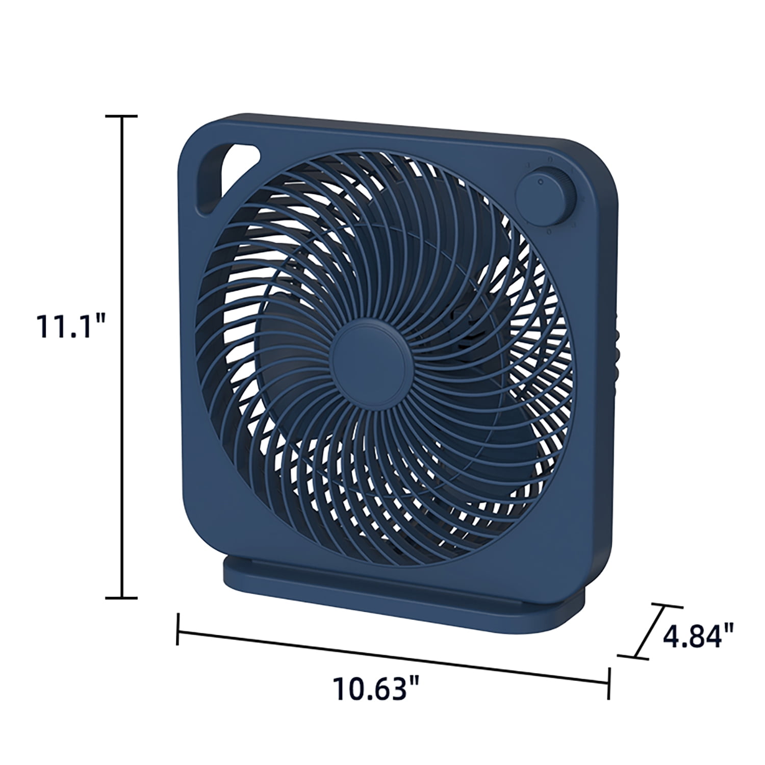 Mainstays 9 in 3-Speed Indoor Personal Table Electric Fan, Washed Indigo, Model FN2006WI