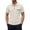 Khaki-3122BB, variant on Waffle Polo Shirts for Men Mens Half Zip Pullover Lapel Collar Polo Shirt Textured Knit Tops Men Short Sleeve Shirt with Pocket