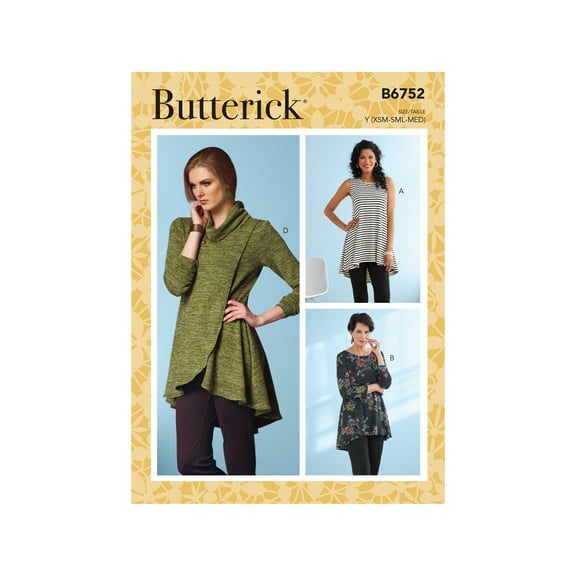 Butterick Sewing Pattern 6752 Tops