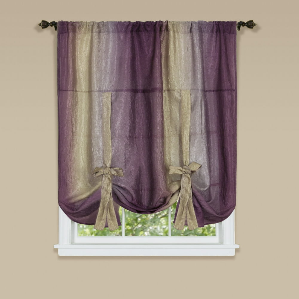 Woven Trends Window Curtains, Modern Semi-Sheer Window ...