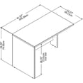 thumbnail image 3 of Studio C 42W Desk Return in Natural Maple - Engineered Wood, 3 of 4