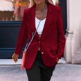 thumbnail image 6 of Sopiago Women Blazer Jacket Bussiness Casual Open Front Long Sleeve Blazers Work Office Button Lapel Suit Jackets for Women ,S, 6 of 7