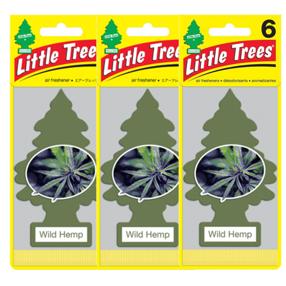LITTLE TREES Car Air Freshener Hanging Paper Tree, Provides Long