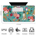 thumbnail image 5 of Long Mouse Pads for Desk,BoxerDog and Pioneer Flower Desk Mats on Top Of Desks, Desk Mouse Pad Extra Large with 3mm Non-Slip Base and Stitched Edge for Gaming,Office,Work,Home 47.3"x23.6", 5 of 6