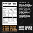 thumbnail image 2 of Bearded Butchers Beef Sticks, 18g Protein Meat Snack, Zero Sugar, Gluten Free, No MSG, No Nitrates Added, Clean Ingredients, Ready to Eat for Hiking & Travel, 2.65 oz (3-Pack), 2 of 9