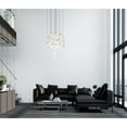 thumbnail image 2 of CWI Lighting Carolina 16 Light Contemporary Metal LED Chandelier in Gold Leaf, 2 of 7