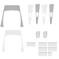 thumbnail image 2 of Kit de cubierta de rejilla de admisión, mano de obra exquisita para 1/10 Traxxas TRX-4 Defender Ndcxsfigh libre de BPA, 2 of 8