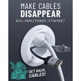 thumbnail image 4 of Kit de gestión de cables para empotrar en la pared ECHOGEAR - Incluye gestión de cables de alimentación y bajo voltaje - Oculta los cables del televisor al montar un televisor - Incluye accesorio de t, 4 of 5