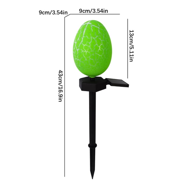 CaiYueKe Outdoor Solar Easter Egg Lights Garden Stakes Waterproof Solar Powered LED Night Lights for Yard Lawn Pathway Patio Decoration Warm White Ground Spike Lighting
