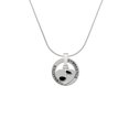thumbnail image 2 of Delight Jewelry Silvertone Music Note in Heart Gymnastics Ring Charm Necklace, 18", 2 of 4