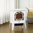 thumbnail image 2 of HOMCOM Freestanding Electric Fireplace Heater with Realistic Flame, 2 of 8