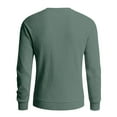 thumbnail image 6 of Huankd Mens Crew Neck Sweaters Long Sleeve Lightweight Knit Dress Pullover Sweaters Dark Green M, 6 of 7