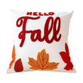 thumbnail image 2 of 2pcs Plush 3D Fall Pumpkin Maple leaf Throw Pillows Covers,Thanksgiving Halloween Fall Decor,Fall Pillow Covers for Home Sofa Couch Bed, 2 of 5