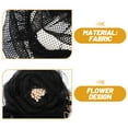 thumbnail image 3 of unbranded Hair Net Para Bun Negro Con Accesorio Femenino Cómodo Para Trabajo Y Diario, 3 of 6