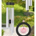thumbnail image 3 of Regal REGL11434 32 inch Healing Stone Wind Chime - Rose Quartz, 3 of 3