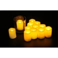 Candle Choice 24 Pc Realistic Flickering Indoor/Outdoor Flameless Votive Candles, Battery