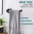 thumbnail image 6 of KOKOSIRI Black Towel Ring Hand Towel Racks Rods Bathroom Towel Rails Kitchen Hardware Stylish Stainless Steel Wall Mount B3003BK, 6 of 9