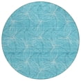thumbnail image 2 of Addison Rugs Chantille Indoor/Outdoor Transitional Geometric Aqua Washable Round Rug, 8' x 8', 2 of 6