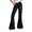Black, variant on Men's Tri Color Gradient Flared Festival Pants Rock Bottom Style Blue S