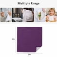 thumbnail image 4 of Pure Dark Purple Cloth Napkins, Simple Solid Color Washable and Reusable Dinner Napkins Set of 6, Table Napkin for Kitchen Party Birthday Wedding Hotel Housewarming 20"x20", 4 of 8