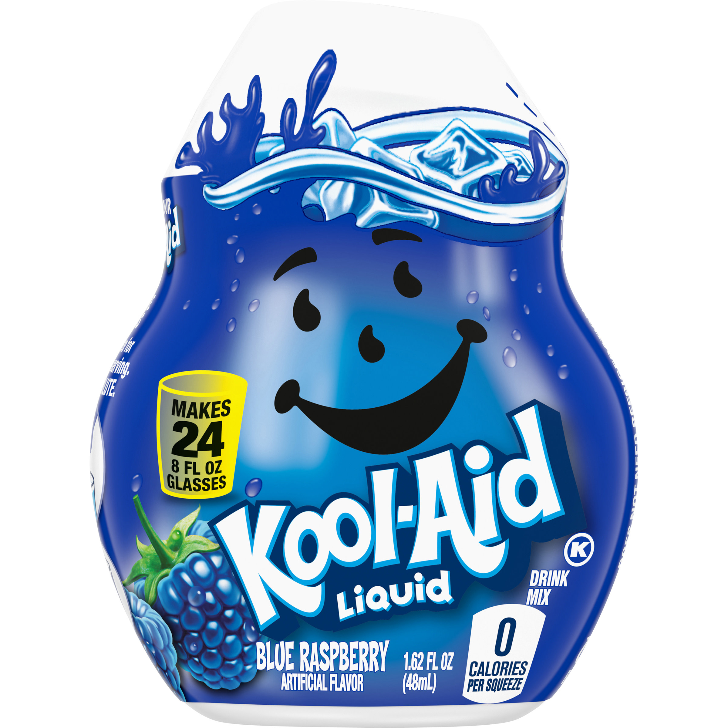 KoolAid Blue Raspberry Liquid Drink Mix, Caffeine Free, 1.62 fl oz