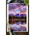 thumbnail image 3 of Rocky Mountain National Park, Sunset and Lake (9x12 Wall Art Print, Home Decor), 3 of 3