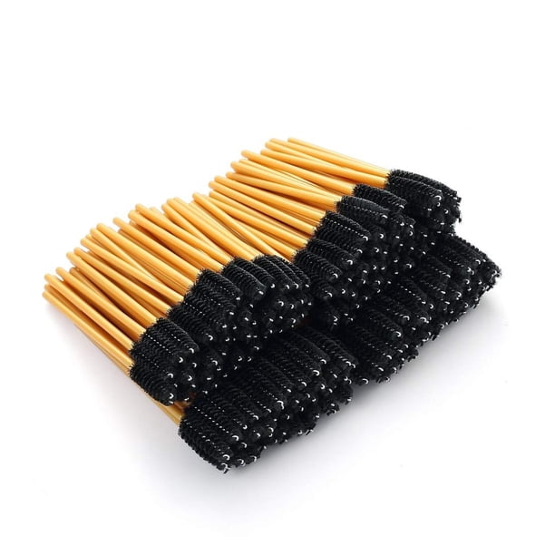 200 varitas de rímel desechables, cabezal de cepillo con pestañas flexibles, carretes de cepillo para extensión de pestañas, cejas y maquillaje, muchos colores