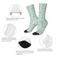 thumbnail image 3 of Disketp Cute Honeybees Unisex Crew Socks Lightweight Breathable Ventilation Ankle Socks, Mid-calf socks for Daily, 3 of 6