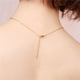 thumbnail image 4 of Pendientes para mujer, regalos para mujer, collar con letras de corazón de melocotón de acero de titanio, 26 letras, cadena para clavícula, collar para mujer, 4 of 4