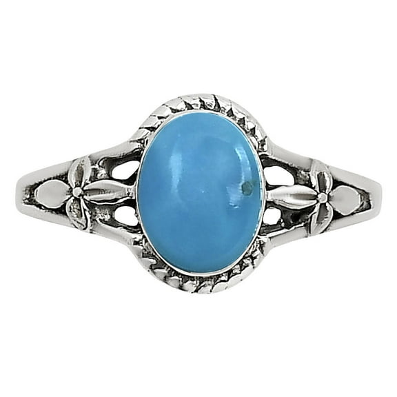 Sleeping Beauty Turquoise - USA 925 Sterling Silver Ring s.8 Jewelry R-1300 SDR250995