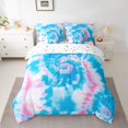 thumbnail image 2 of Manfei Gradient Tie Dye Twin Bedding Sets 7-Piece for Female Men Adults,Watercolor Artwork Bedding Comforter Set Microfiber,Abstract Ombre Breathable Sheet Sets,Ultra Soft Home Decor,Reversible, 2 of 8