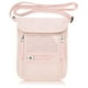 thumbnail image 1 of Funda de cuello con soporte para pasaporte WALNEW, con bloqueo RFID, rosa, 1 of 9