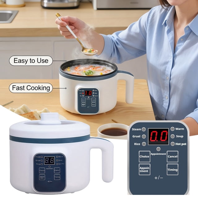 BotaniNest Portable Hot Non Stick Cooker Personal Smart Kitchen Appliance For Home Dorm Use