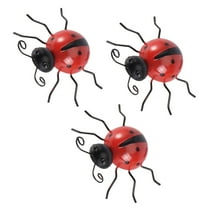 OUNONA Ladybugs Live Decor Ornament Fun Decorations Garden Collectibles