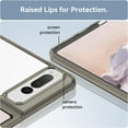 thumbnail image 3 of Crystal Clear Case for Google Pixel Fold 5G,Slim Thin Soft TPU Bumper & Hard PC Back Shockproof Scratch Resistant Protective Phone Case for Google Pixel Fold 5G 2023 (Clear Gray), 3 of 16