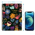 thumbnail image 2 of 2026-2027 Academic Planner, July 2026 - June 2027, 6.1" x 8.4", Weekly & Monthly Spreads, Dark Floral Garden Design, Spiral Bound Organizer with Ruler Bookmark, Pocket and Elastic Band, 2 of 10