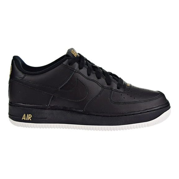 Nike Air Force 1 (GS) Big kids Shoes Black/Black/Summit White 596728-050