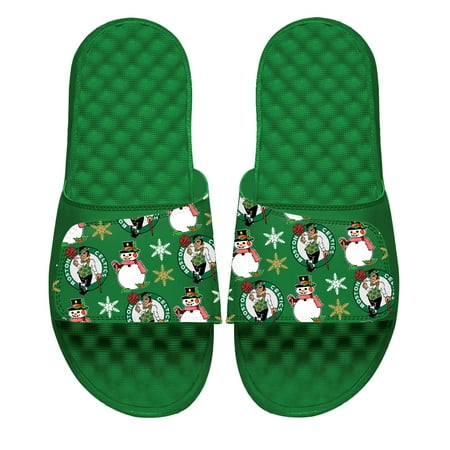 

Men s ISlide Kelly Green Boston Celtics Holiday Pattern Slide Sandals