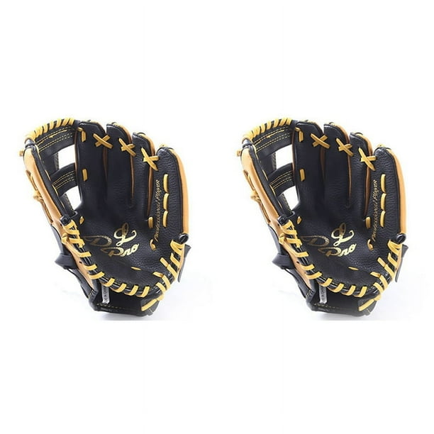 2X Guante de BéIsbol de Piel de Vaca de Doble Capa, Guante de Softbol de 12,5 Pulgadas, Adecuado para Adultos