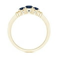 thumbnail image 2 of Angara Natural 0.33 Ct. Blue Sapphire with Blue Sapphire Classic Ring in 14K Yellow Gold for Women (Ring Size: 3), 2 of 9