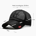 thumbnail image 2 of Quick Dry Fashion Adjustable Sun Protection Caps Summer Sunscreen Hats Baseball Cap Full Mesh Hats ARMY GREEN, 2 of 5