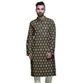 thumbnail image 1 of Atasi Kurta Imprimé pour Hommes Col Mandarin Popeline de Coton Kurta Chemise Décontractée, 1 of 7