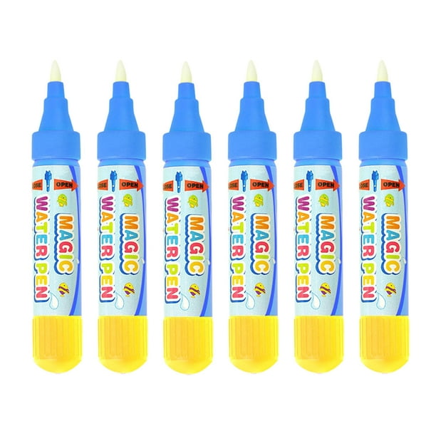 Water Doodle Pens Replacement Water Pen, Drawing Doodle Pens for Aqua Water Doodle Mat (Pack of 6), Size: 6 Count (Pack of 1), Red