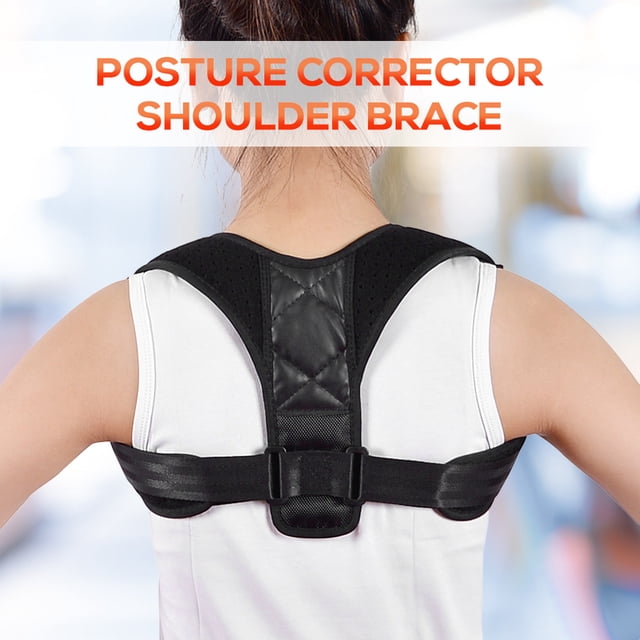Adjustable Shoulder Posture Corrector Upper Back Posture Fixer Clavicle Brace Support Strap for Men Women